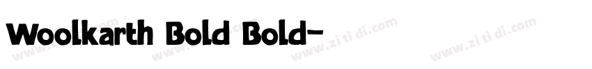 Woolkarth Bold Bold字体转换
